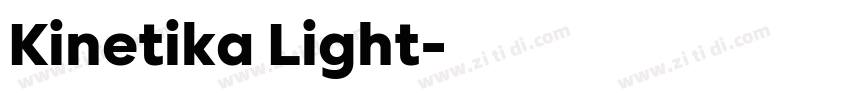 Kinetika Light字体转换